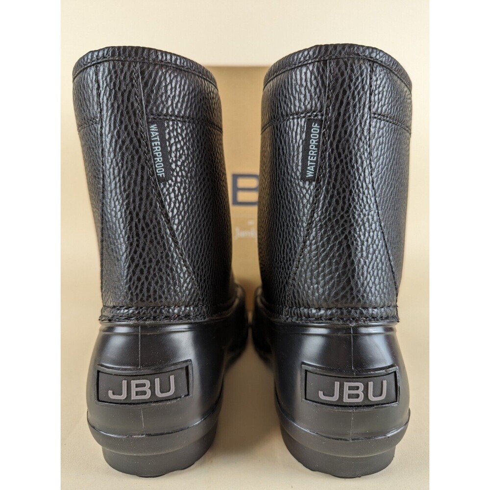 JBU Maine Waterproof Duck Boots Mens 13 M Black Faux Fur Lined Lace Up Shoes NWB - Picture 9 of 15